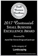 2017 Centennial Small Business Excellence Award